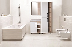 ASB-Mebel Шкаф пенал Адель 60 белый/дуб сонома – фотография-4